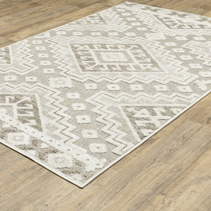 Tangier Beige Brown Global Southwest/Lodge Indoor Rug