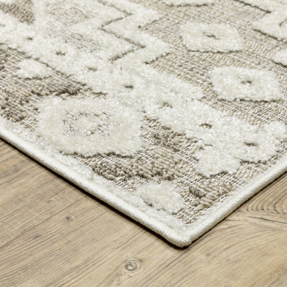 Tangier Beige Brown Global Southwest/Lodge Indoor Rug