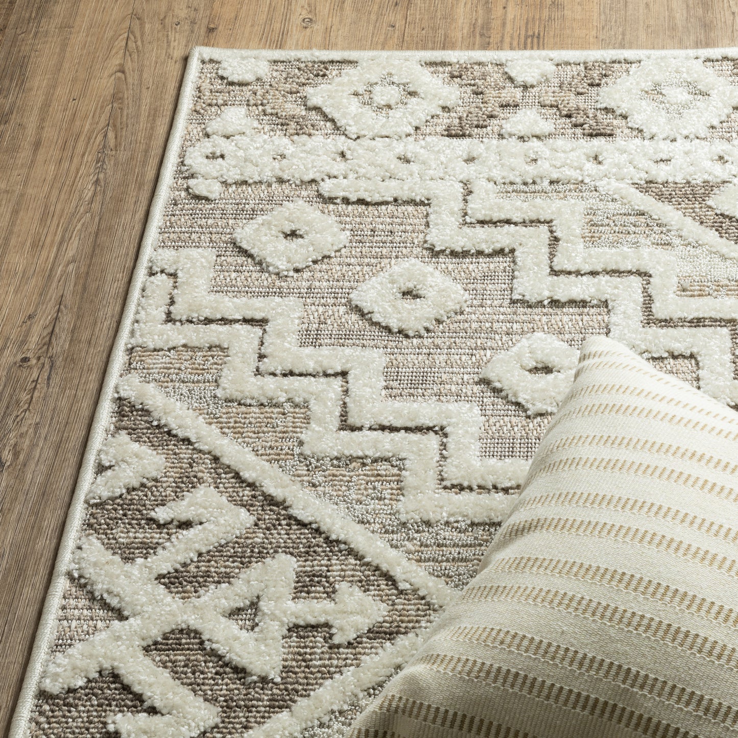 Tangier Beige Brown Global Southwest/Lodge Indoor Rug