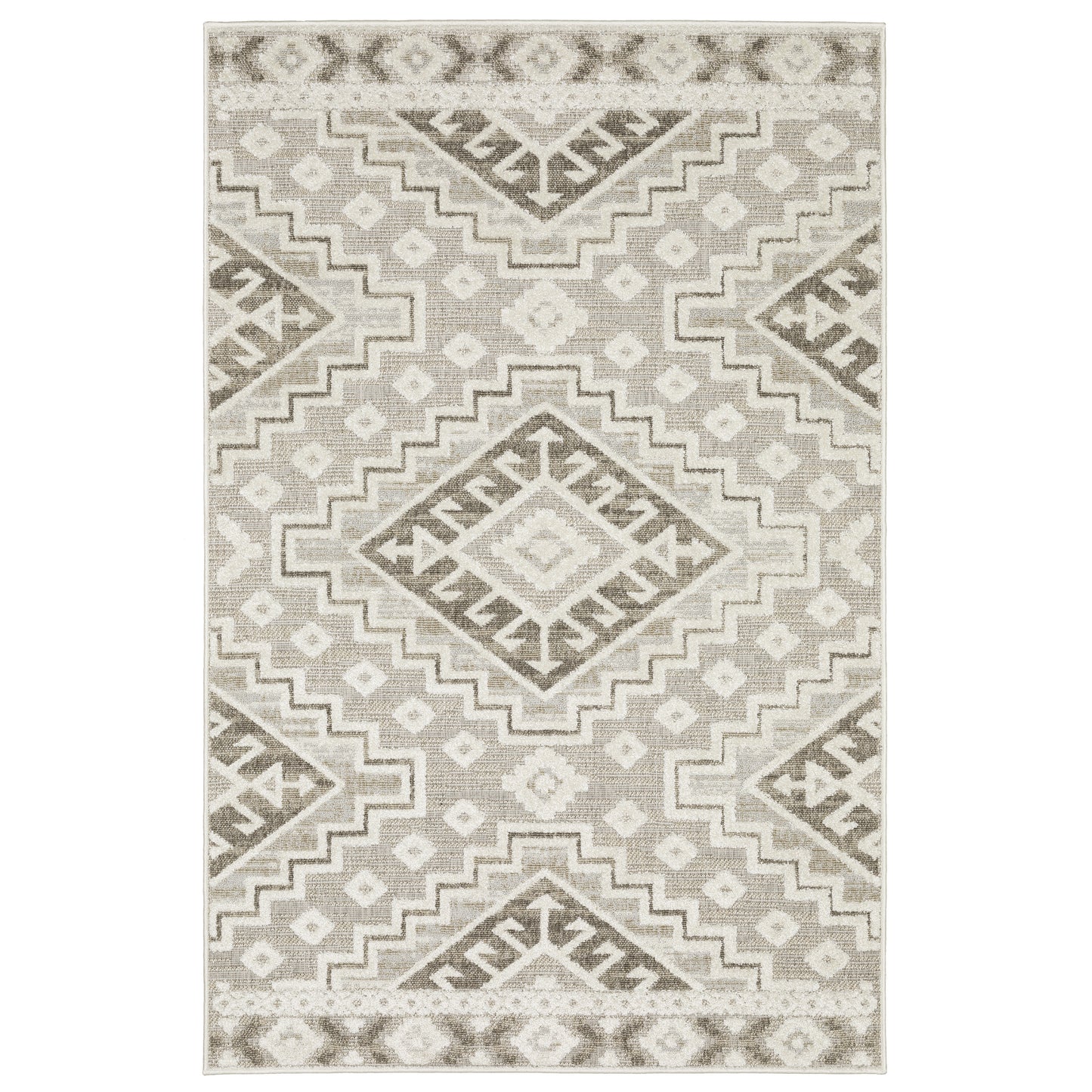 Tangier Beige Brown Global Southwest/Lodge Indoor Rug