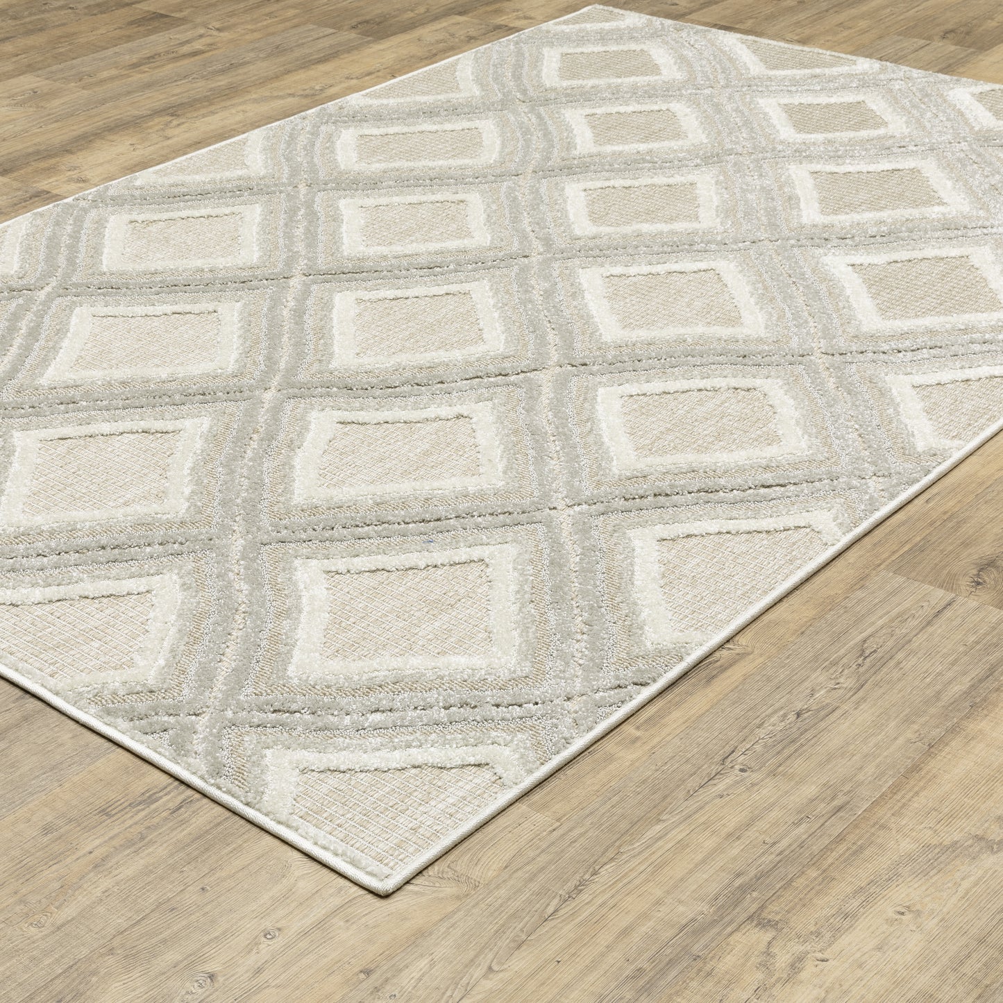 Tangier Grey Beige Global Diamond Indoor Rug