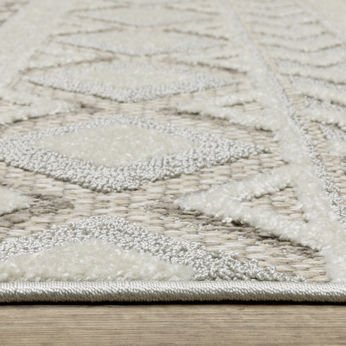 Tangier Grey Beige Global Southwest/Lodge Indoor Rug