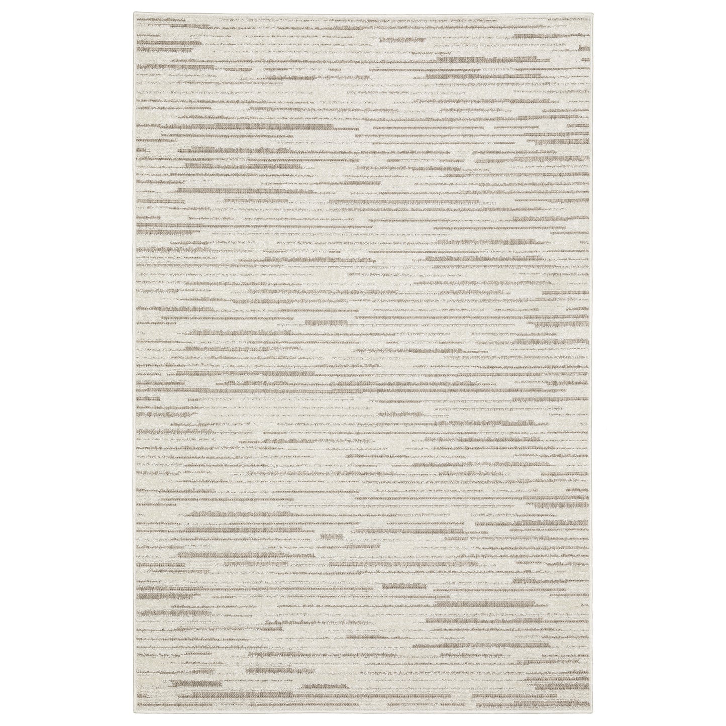 Tangier Ivory Brown Global Striped Indoor Rug