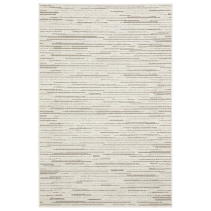 Tangier Ivory Brown Global Striped Indoor Rug