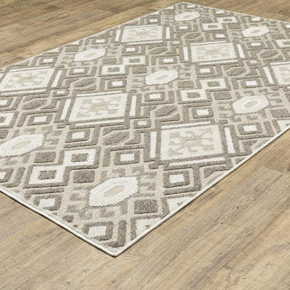 Tangier Brown Beige Global Southwest/Lodge Indoor Rug