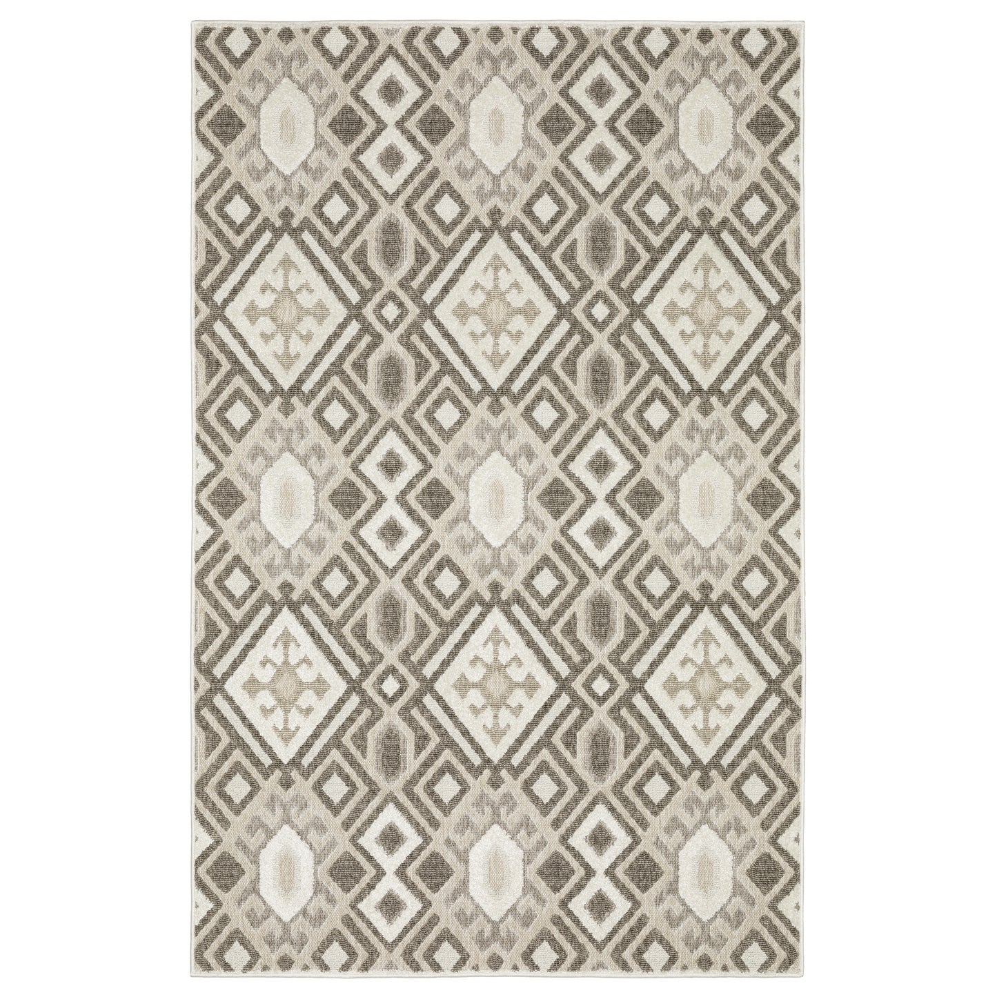 Tangier Brown Beige Global Southwest/Lodge Indoor Rug