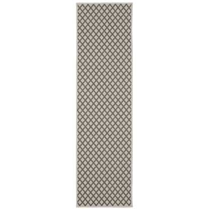 Torrey Light Grey Grey Casual Geometric Indoor/Outdoor Rug