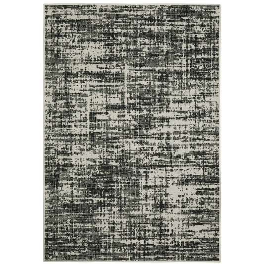 Torrey Black Beige Modern & Contemporary Abstract Indoor/Outdoor Rug