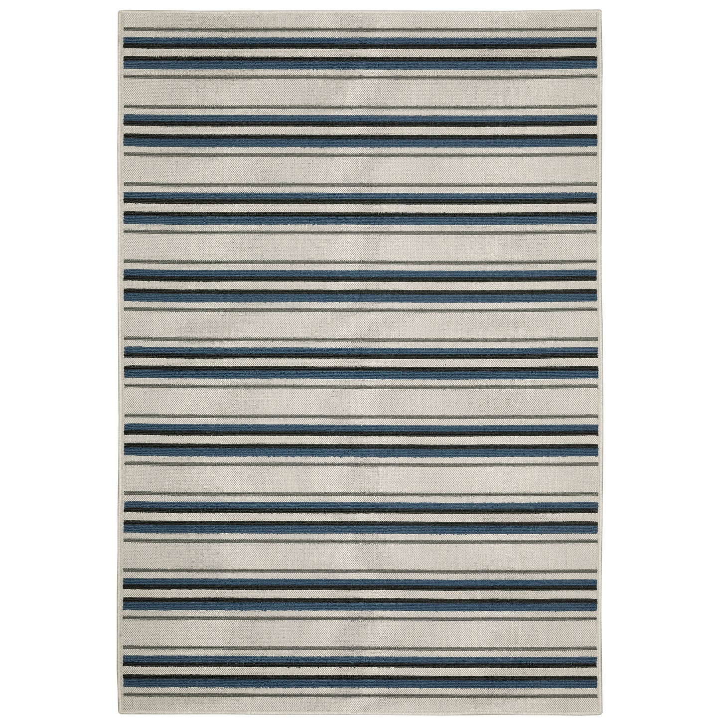 Torrey Light Grey Blue Casual Geometric Indoor/Outdoor Rug