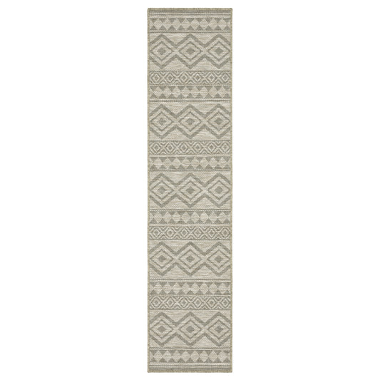 Tortuga Tan Black Casual Geometric Ulimate Performance - Indoor/Outdoor Rug