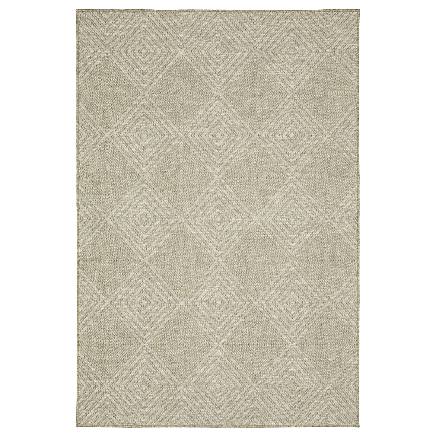 Tortuga Tan Beige Casual Geometric Ulimate Performance - Indoor/Outdoor Rug