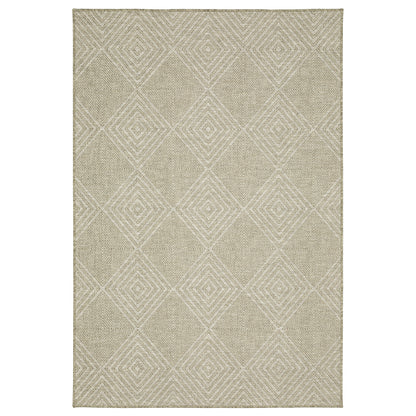 Tortuga Tan Beige Casual Geometric Ulimate Performance - Indoor/Outdoor Rug