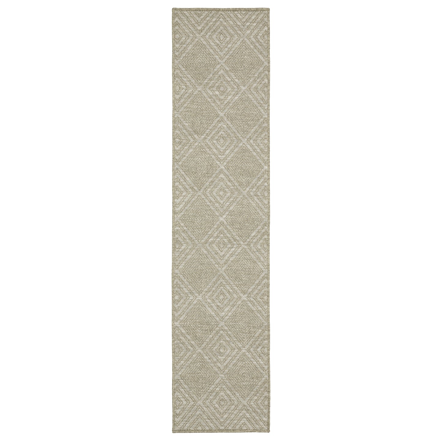 Tortuga Tan Beige Casual Geometric Ulimate Performance - Indoor/Outdoor Rug