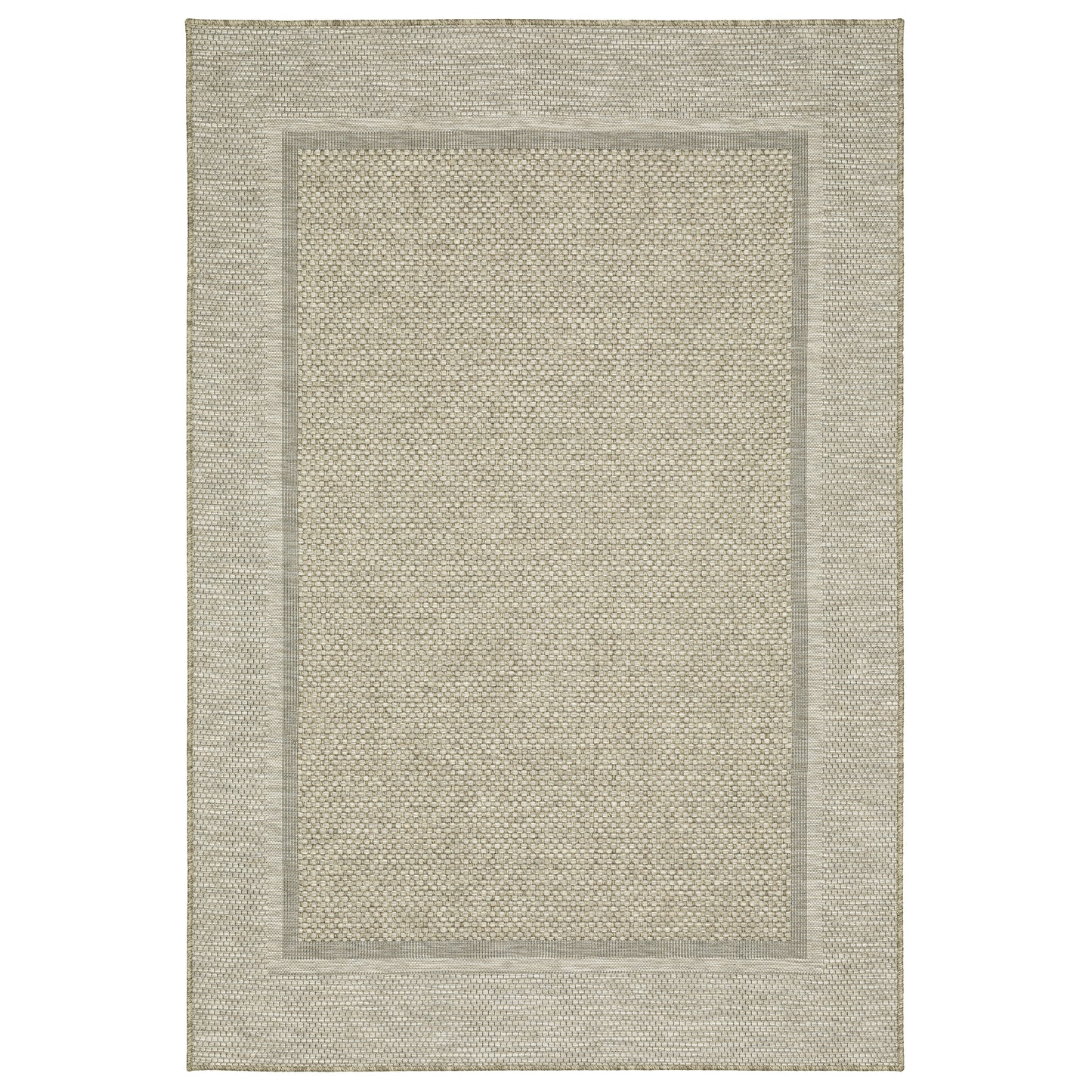 Tortuga Tan Black Casual Border Ulimate Performance - Indoor/Outdoor Rug