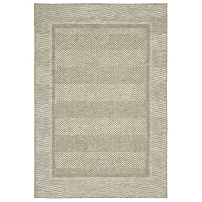 Tortuga Tan Black Casual Border Ulimate Performance - Indoor/Outdoor Rug