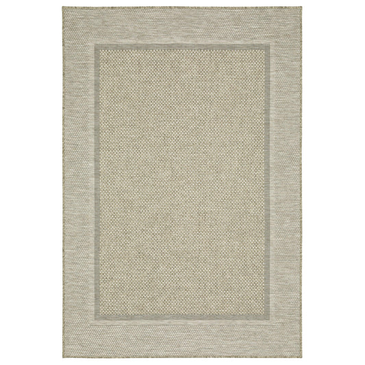 Tortuga Tan Black Casual Border Ulimate Performance - Indoor/Outdoor Rug