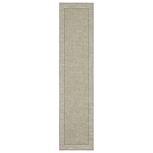 Tortuga Tan Black Casual Border Ulimate Performance - Indoor/Outdoor Rug