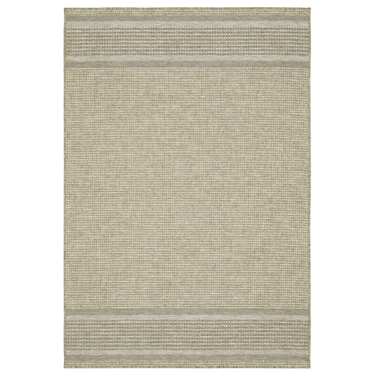 Tortuga Tan Black Casual Border Ulimate Performance - Indoor/Outdoor Rug