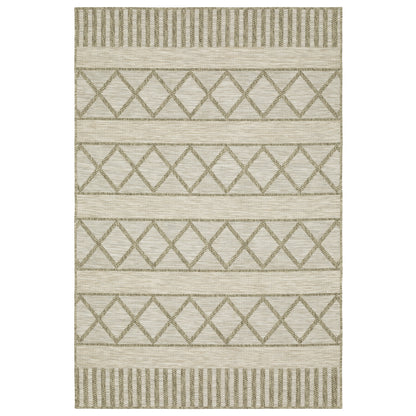 Tortuga Tan Light Brown Casual Lattice Ulimate Performance - Indoor/Outdoor Rug