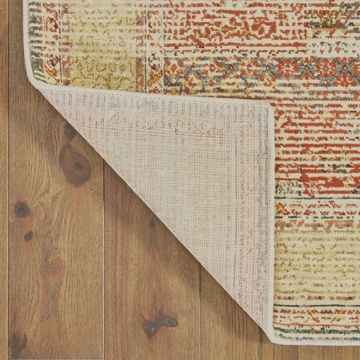 Toscana Ivory Orange Traditional Oriental Indoor Rug