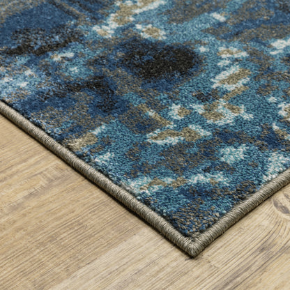 Venice Blue Grey Modern & Contemporary Abstract Indoor Rug