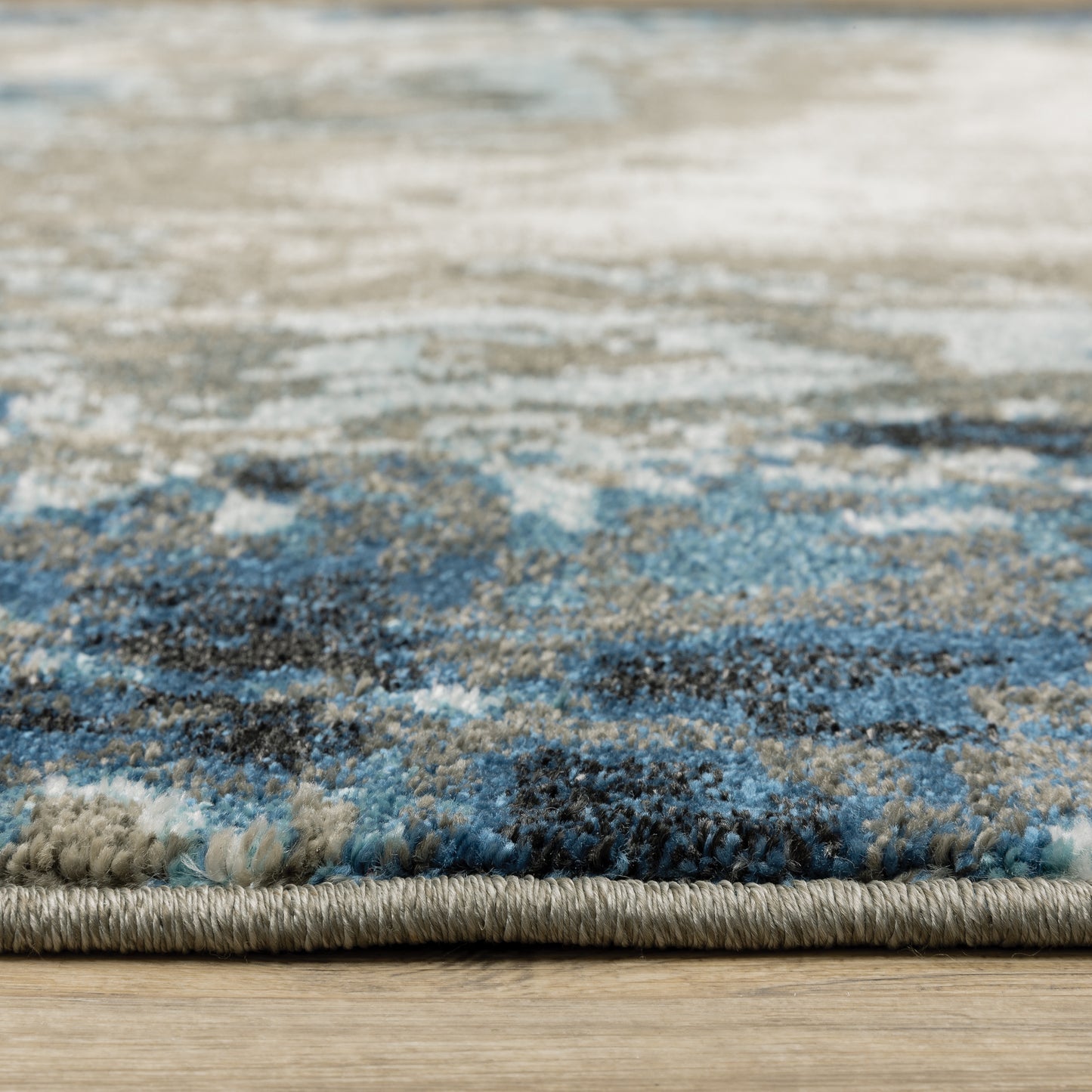 Venice Blue Grey Modern & Contemporary Abstract Indoor Rug