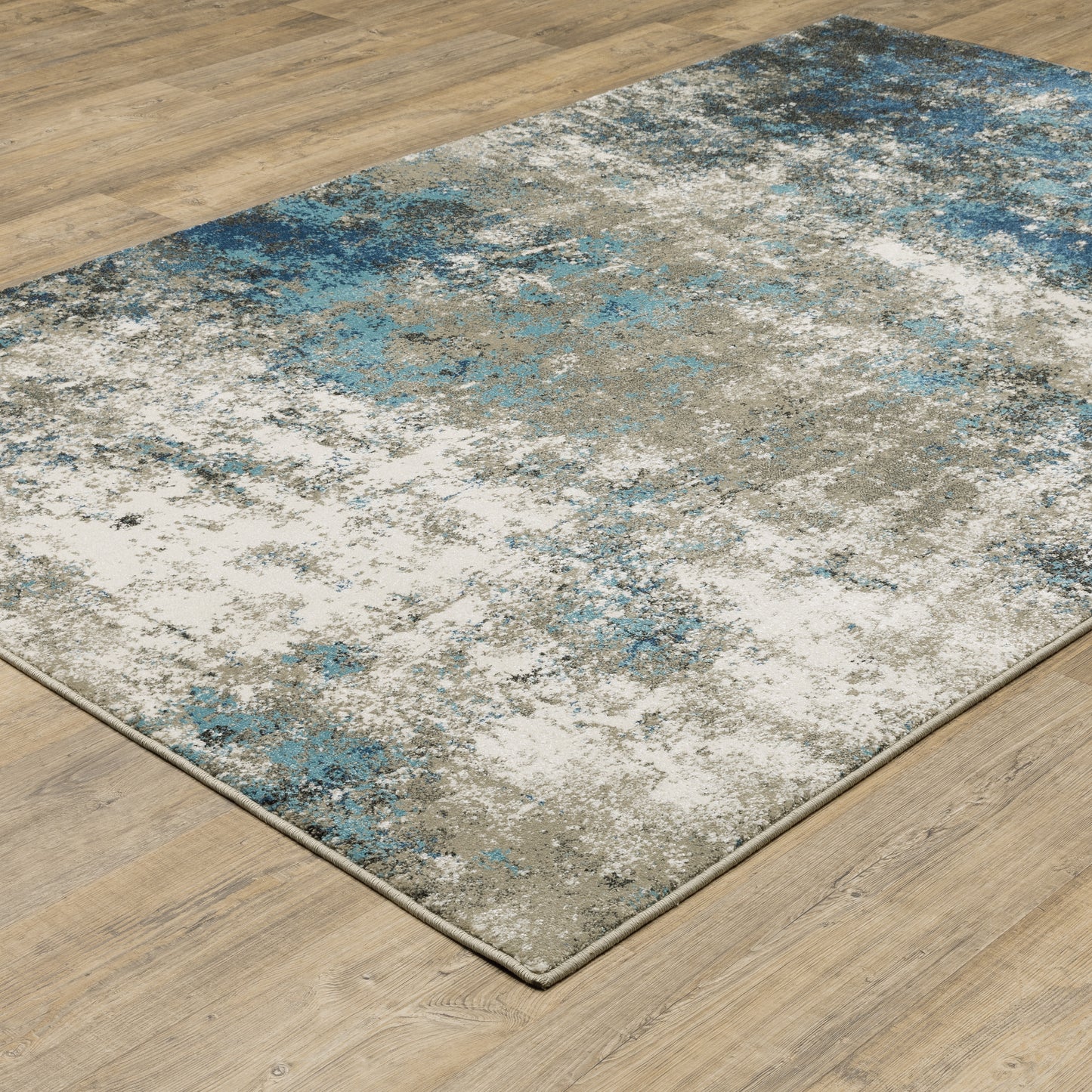 Venice Blue Grey Modern & Contemporary Abstract Indoor Rug