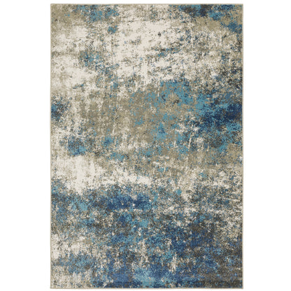 Venice Blue Grey Modern & Contemporary Abstract Indoor Rug