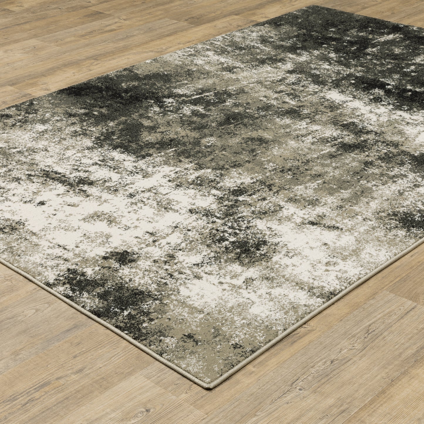 Venice Charcoal Beige Modern & Contemporary Abstract Indoor Rug