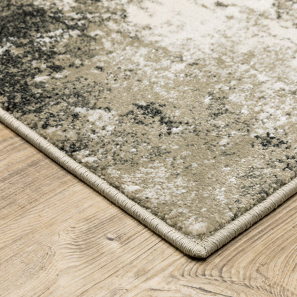 Venice Charcoal Beige Modern & Contemporary Abstract Indoor Rug