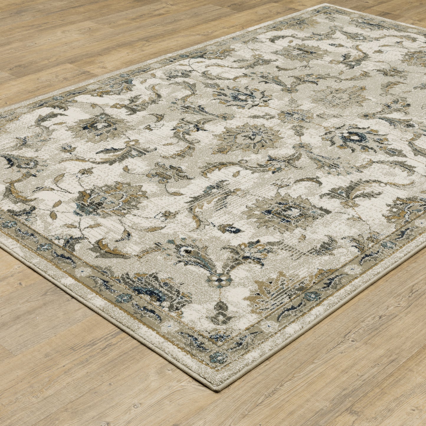 Venice Beige Gold Traditional Oriental Indoor Rug