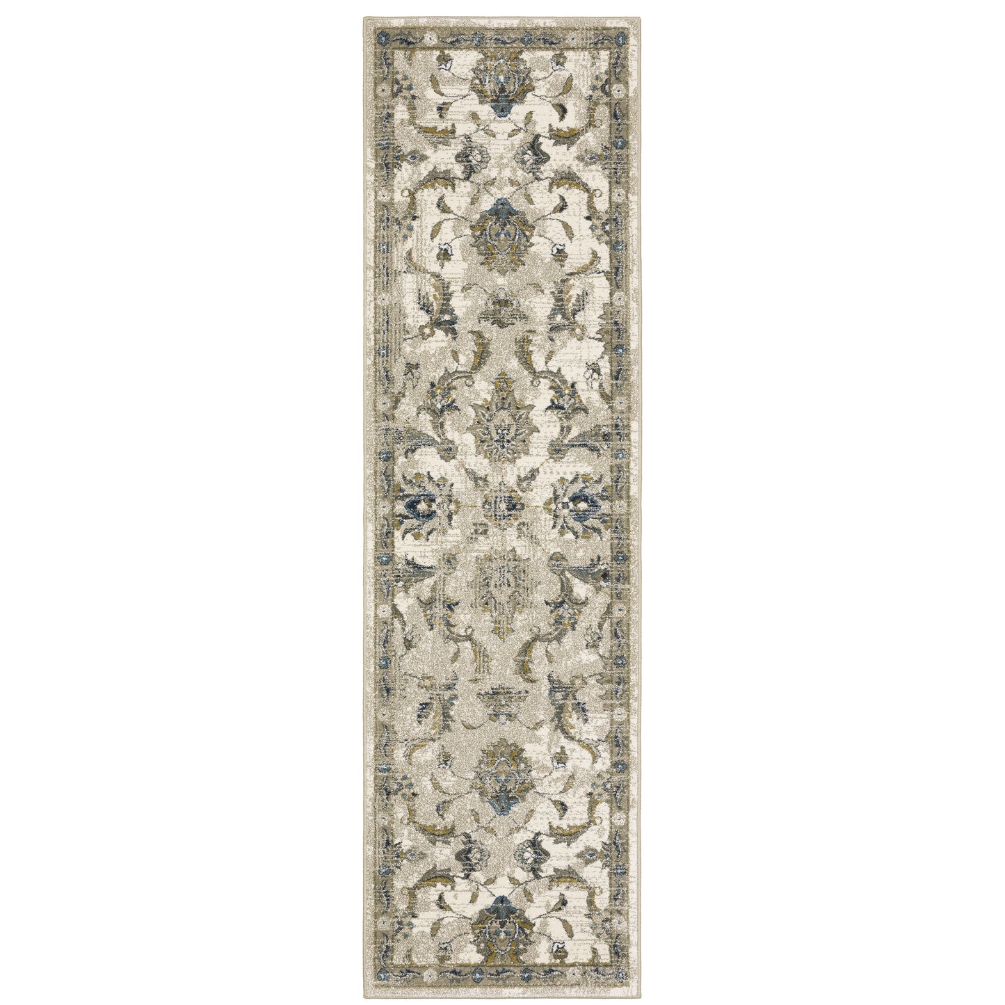 Venice Beige Gold Traditional Oriental Indoor Rug