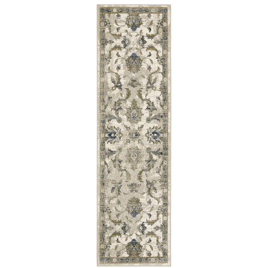 Venice Beige Gold Traditional Oriental Indoor Rug