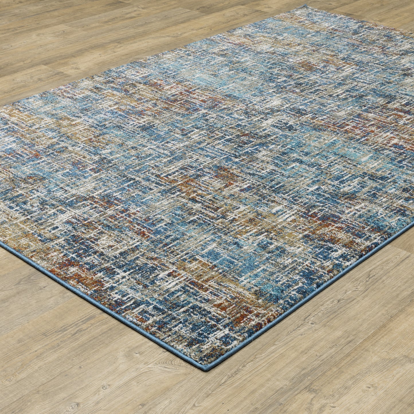 Venice Blue Multi Modern & Contemporary Abstract Indoor Rug