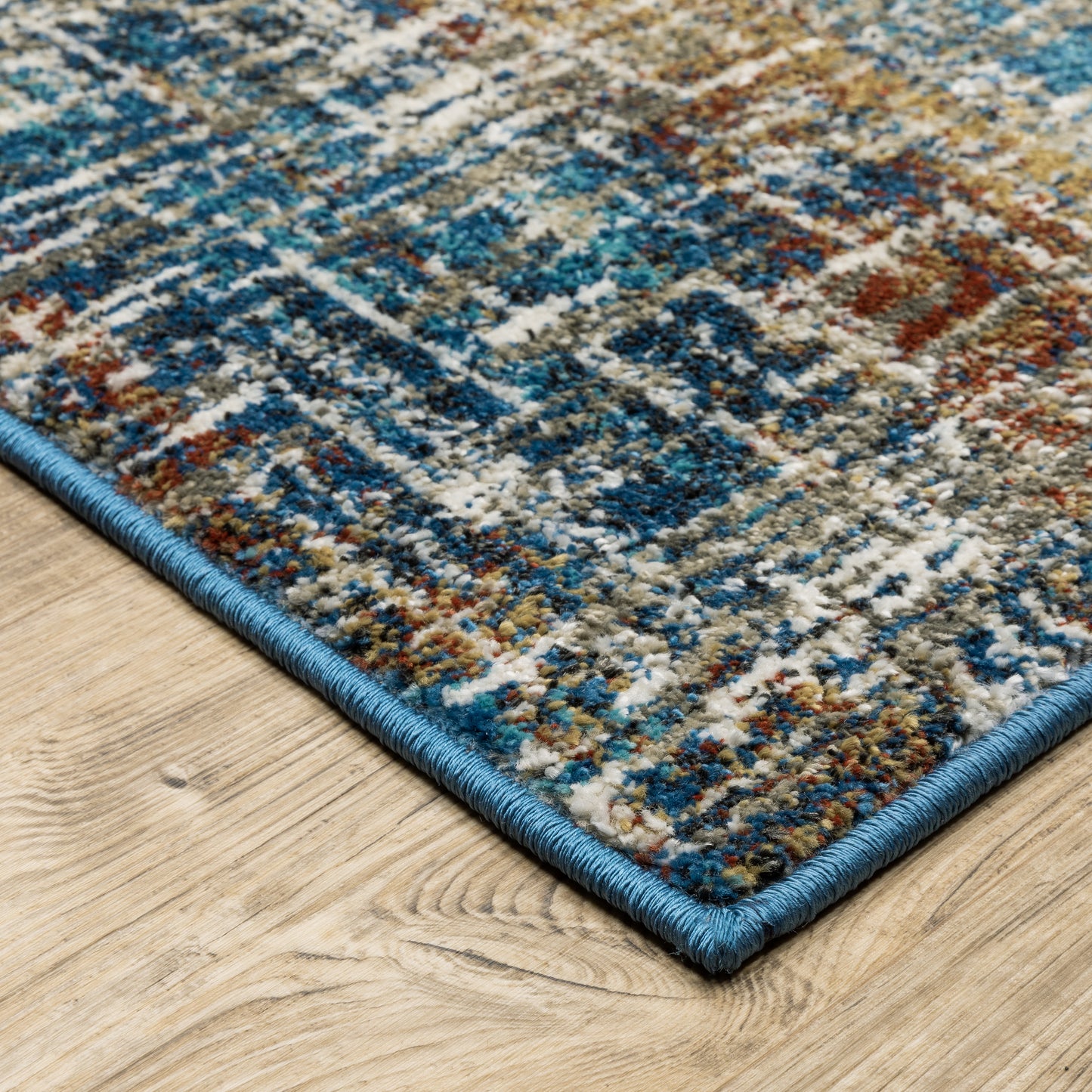 Venice Blue Multi Modern & Contemporary Abstract Indoor Rug