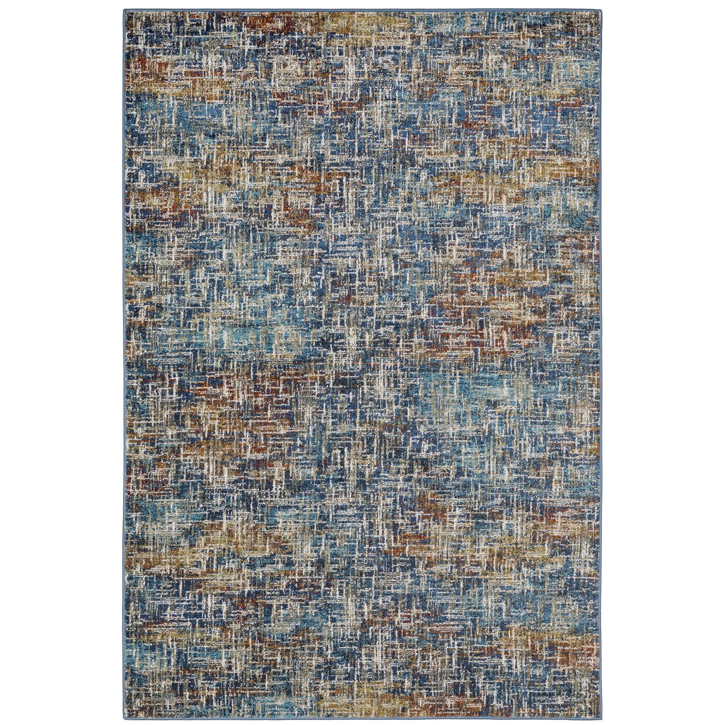 Venice Blue Multi Modern & Contemporary Abstract Indoor Rug