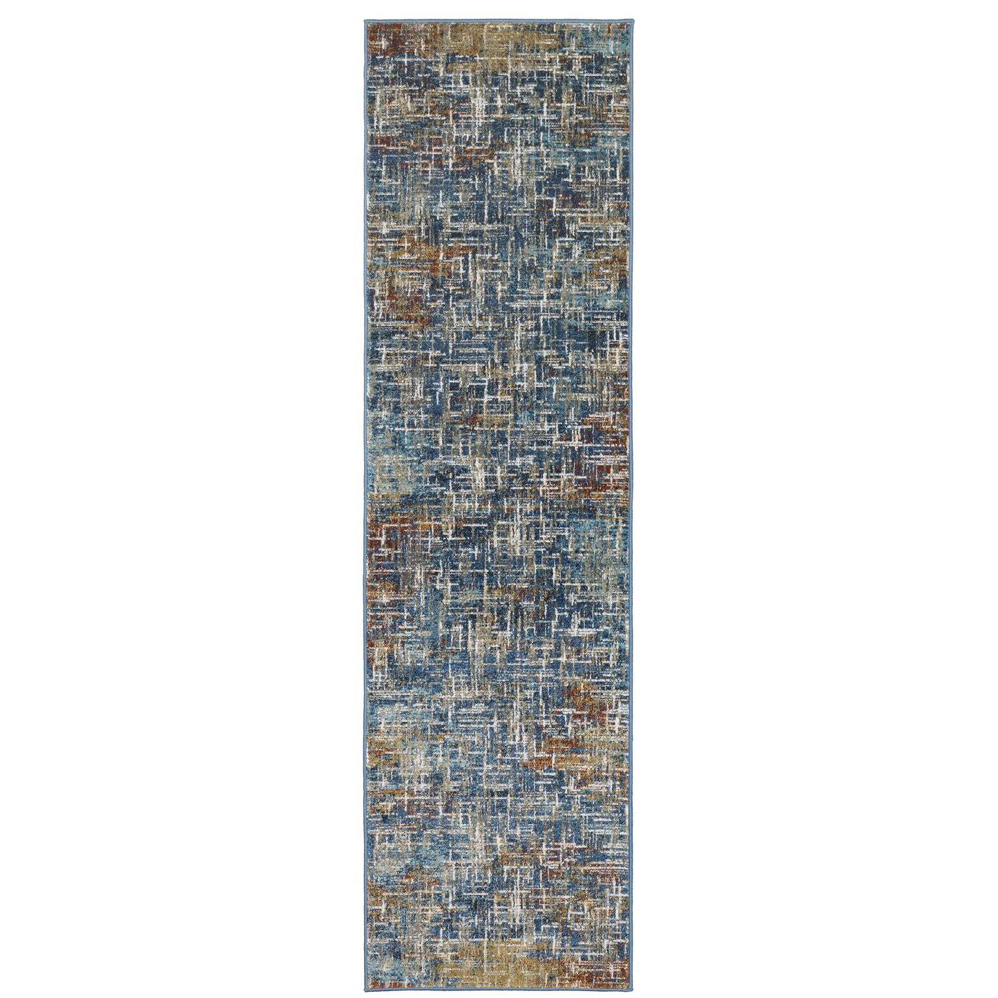 Venice Blue Multi Modern & Contemporary Abstract Indoor Rug