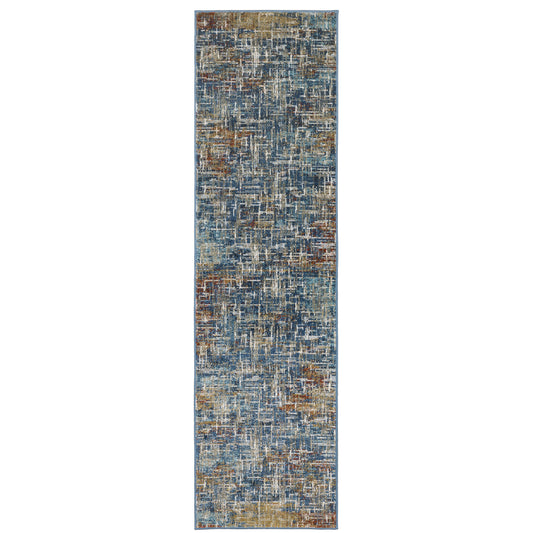 Venice Blue Multi Modern & Contemporary Abstract Indoor Rug