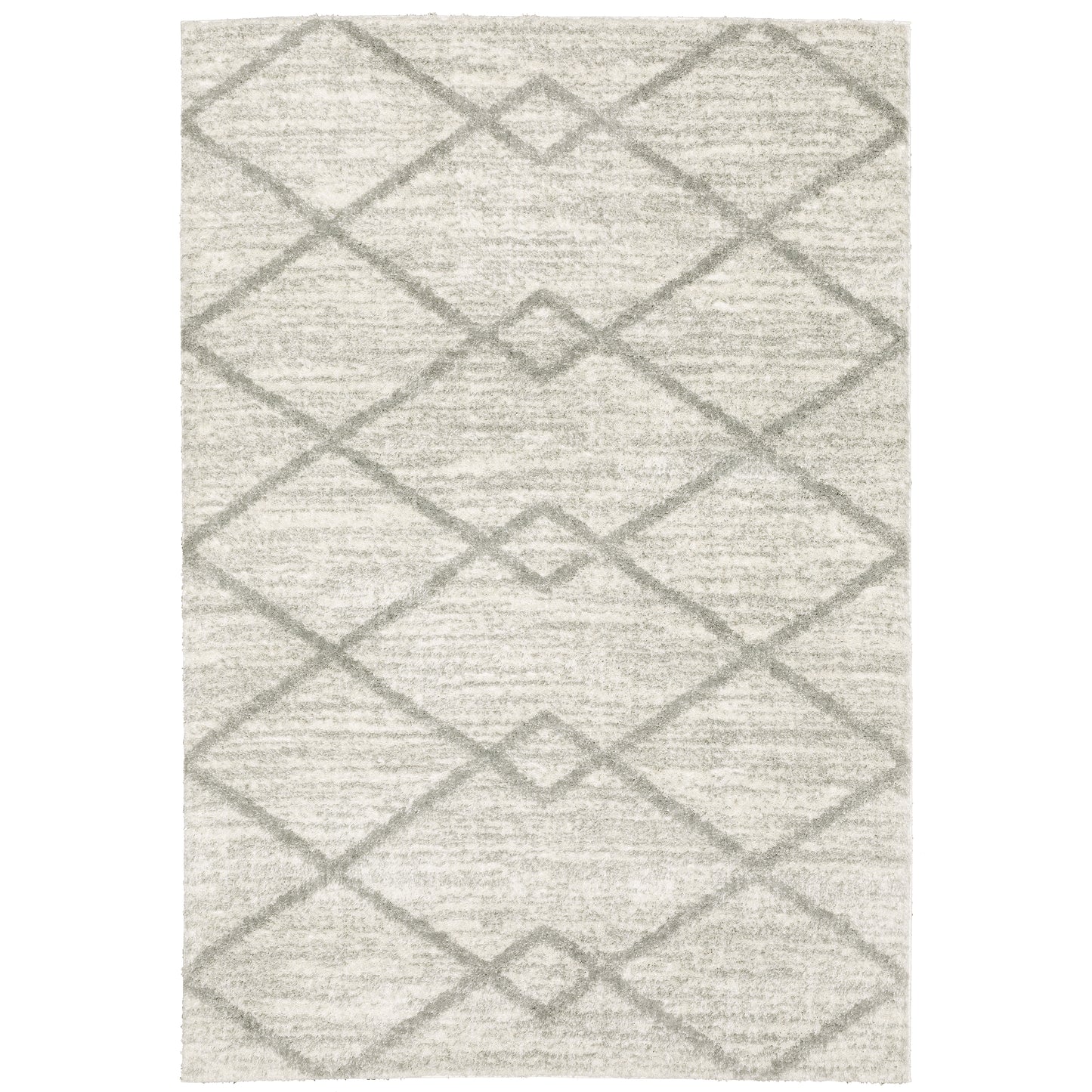 Verona Ivory Grey Modern & Contemporary Geometric Indoor Rug