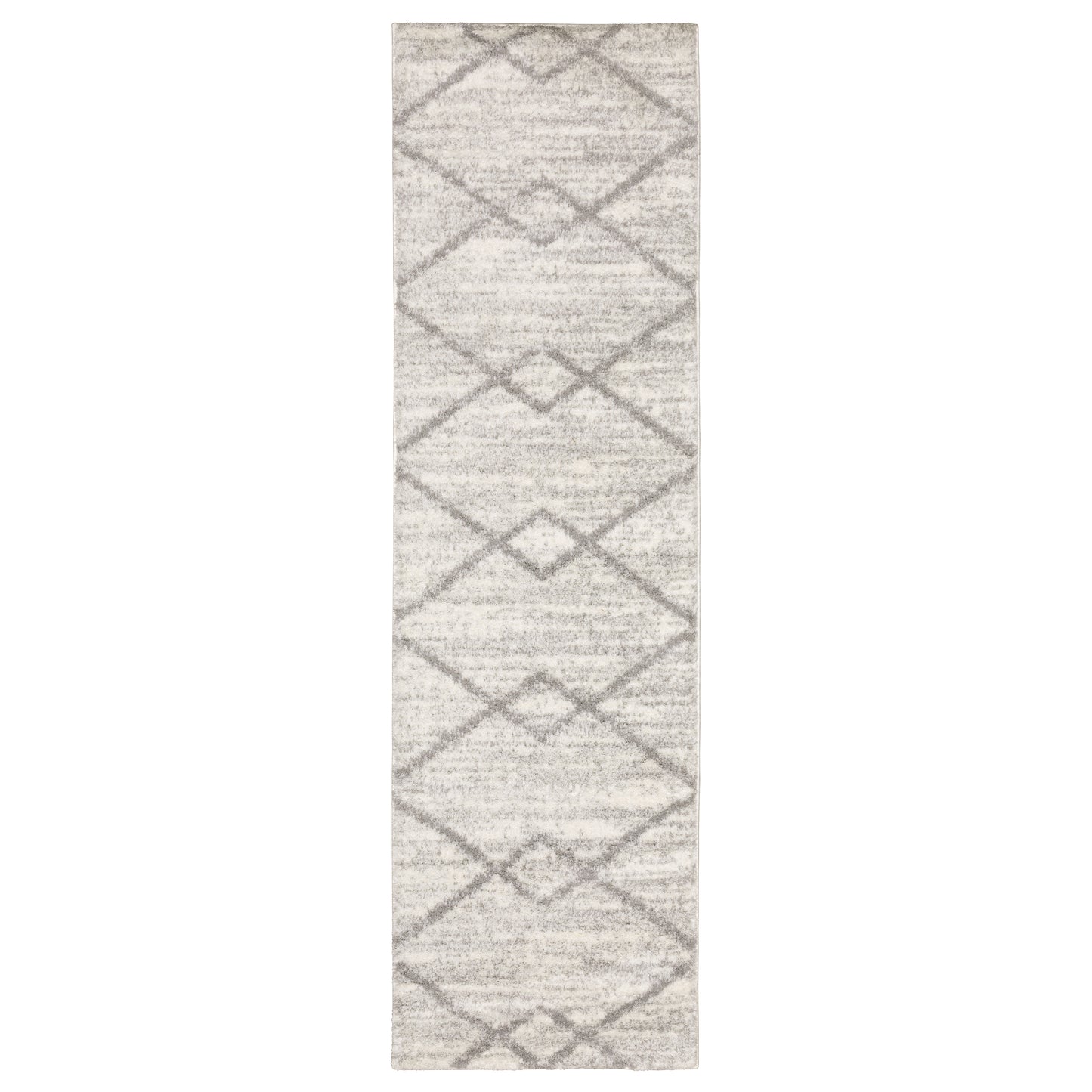 Verona Ivory Grey Modern & Contemporary Geometric Indoor Rug