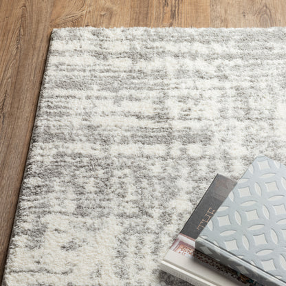 Verona Ivory Grey Modern & Contemporary Abstract Indoor Rug