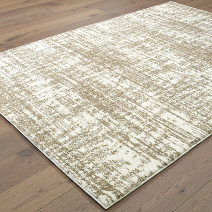 Verona Ivory Taupe Modern & Contemporary Abstract Indoor Rug