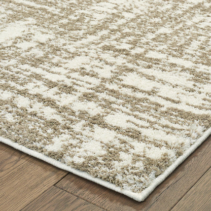 Verona Ivory Taupe Modern & Contemporary Abstract Indoor Rug