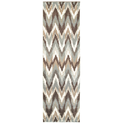 Verona Grey Taupe Modern & Contemporary Geometric Indoor Rug