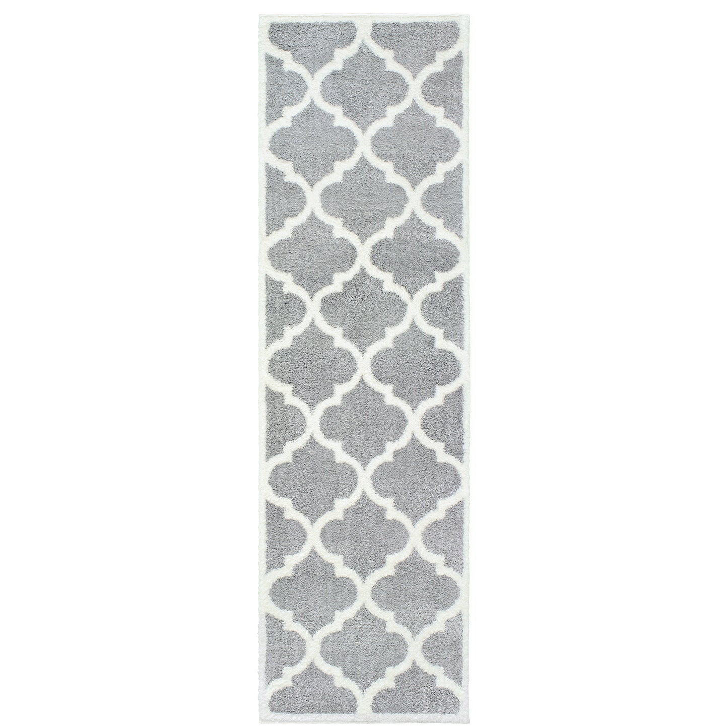 Verona Grey Ivory Moroccan Geometric Indoor Rug