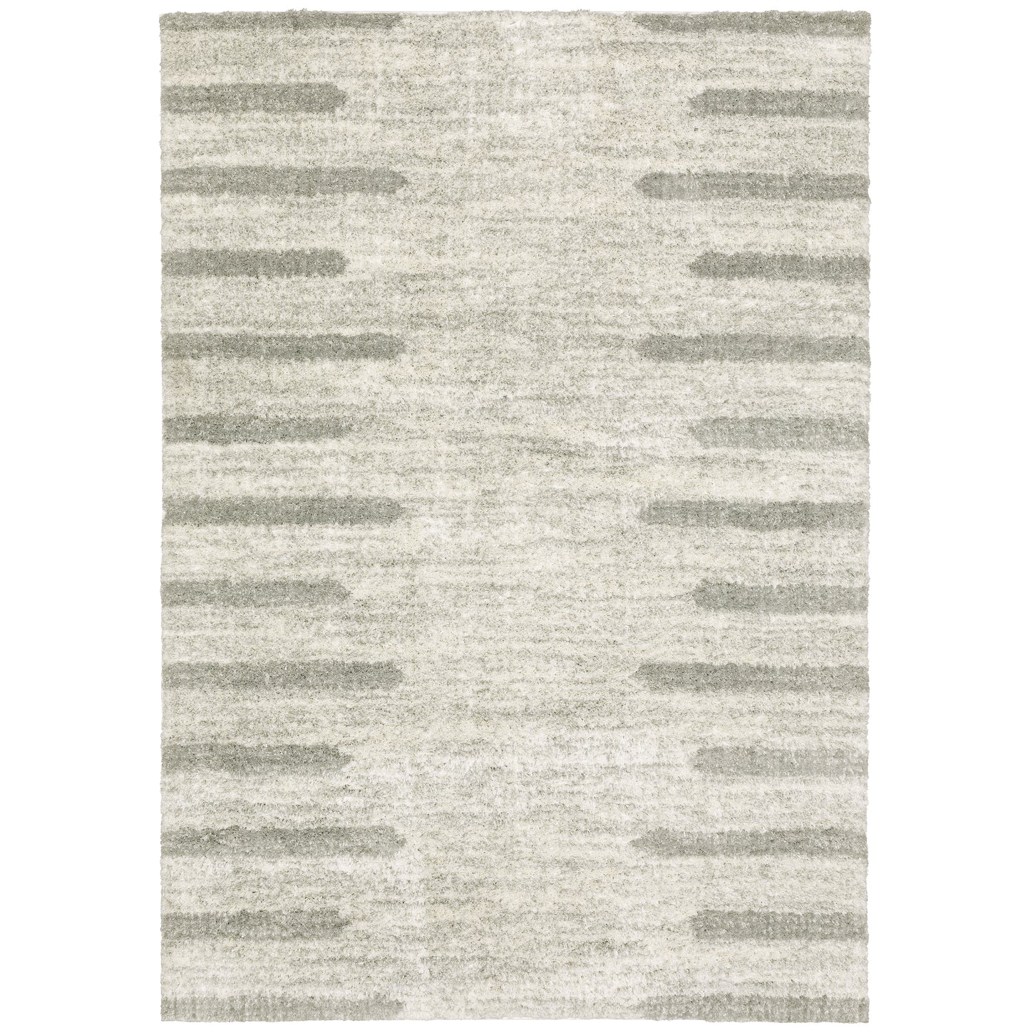 Verona Ivory Grey Modern & Contemporary Striped Indoor Rug