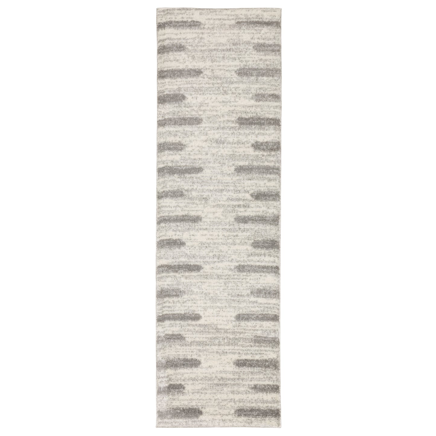 Verona Ivory Grey Modern & Contemporary Striped Indoor Rug