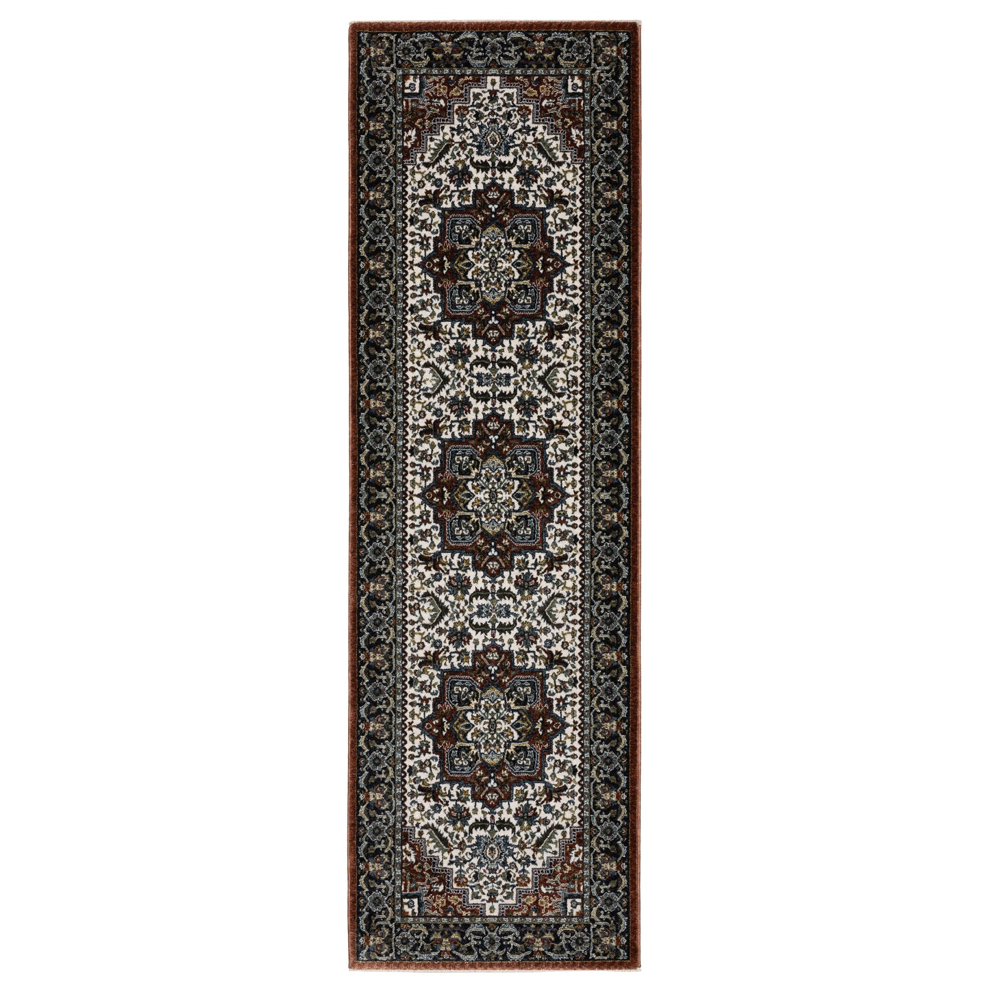 Vivian Red Multi Traditional Oriental Indoor Rug