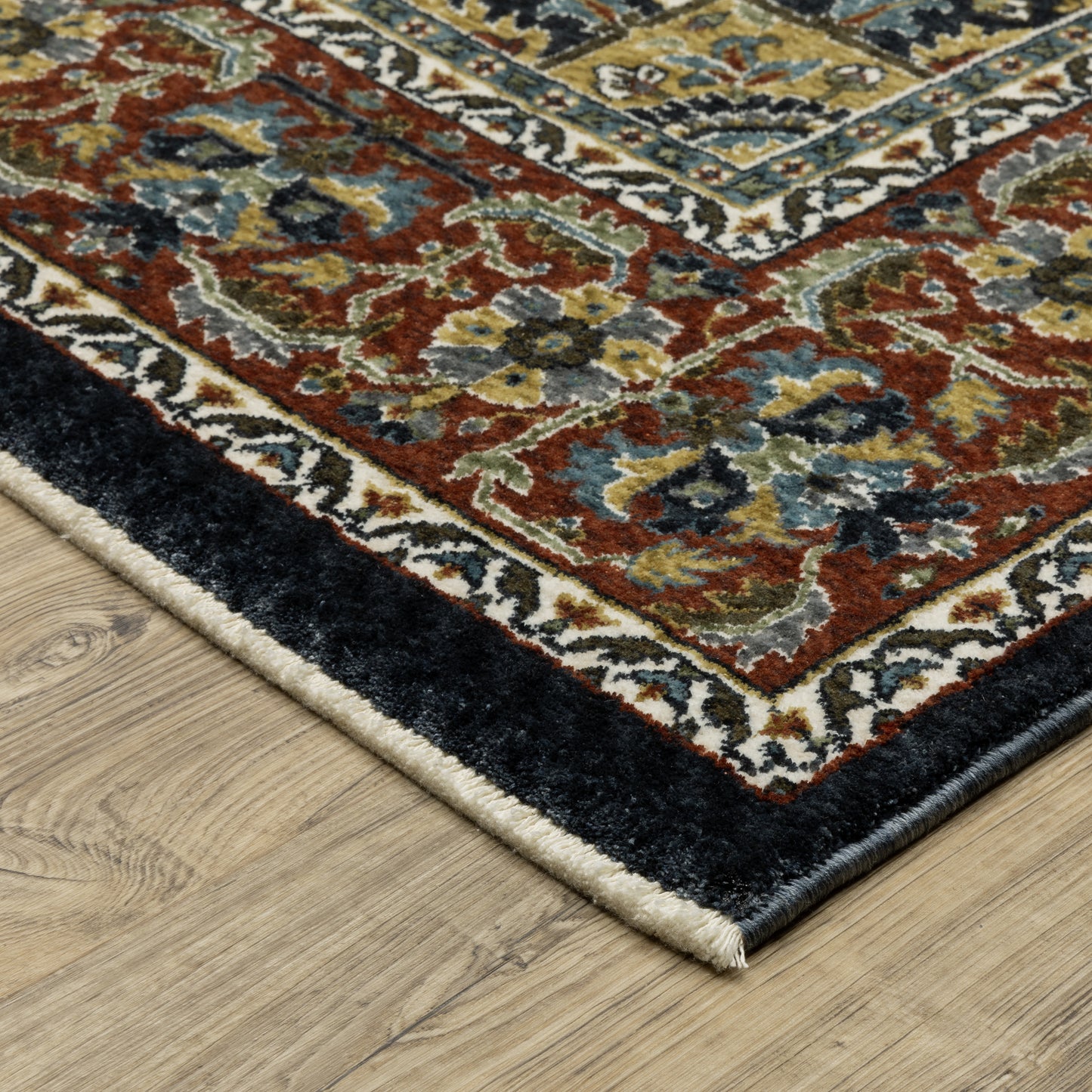 Vivian Navy Multi Traditional Oriental Indoor Rug