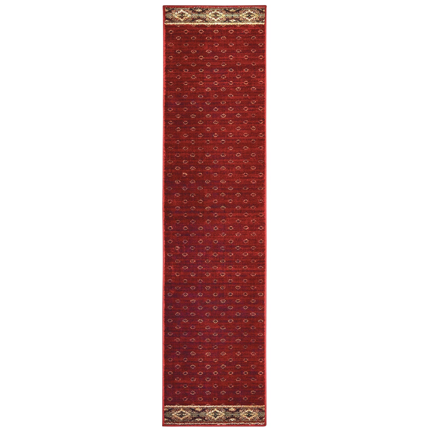 Woodlands Red Gold Cabin/Lodge Southwest/Lodge Indoor Rug